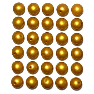 Kuličky 8mm Gold Shine"79524"30ks/bal